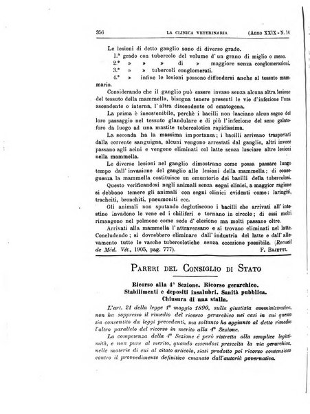 La clinica veterinaria rivista di medicina e chirurgia pratica degli animali domestici