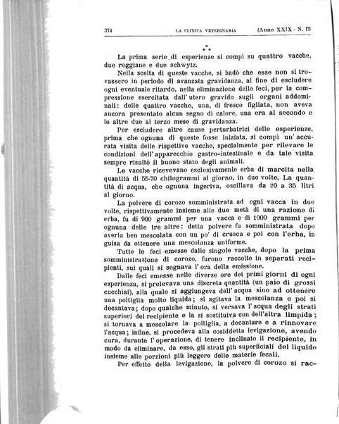 La clinica veterinaria rivista di medicina e chirurgia pratica degli animali domestici