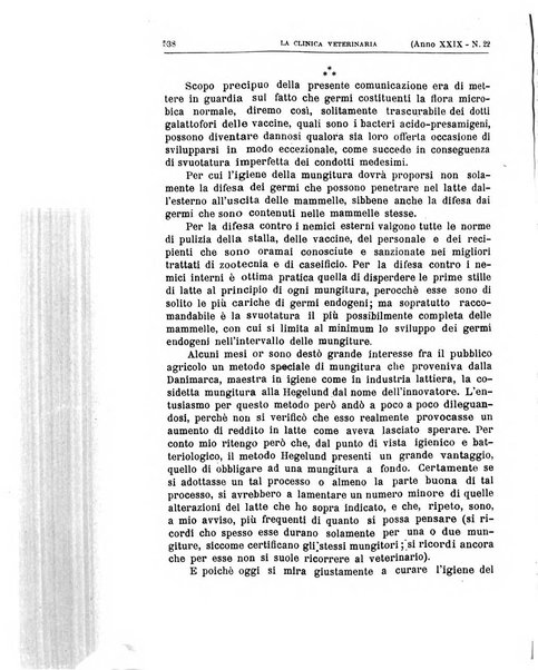 La clinica veterinaria rivista di medicina e chirurgia pratica degli animali domestici