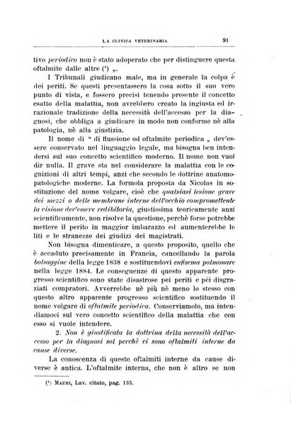 La clinica veterinaria rivista di medicina e chirurgia pratica degli animali domestici