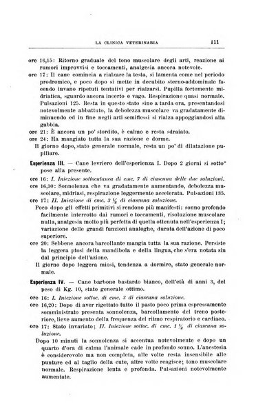 La clinica veterinaria rivista di medicina e chirurgia pratica degli animali domestici