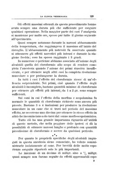 La clinica veterinaria rivista di medicina e chirurgia pratica degli animali domestici