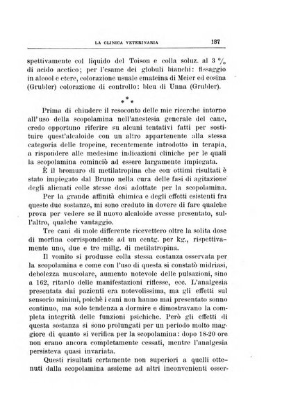 La clinica veterinaria rivista di medicina e chirurgia pratica degli animali domestici