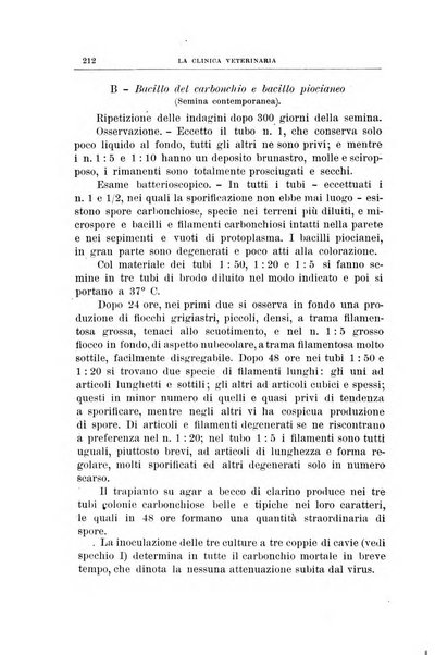 La clinica veterinaria rivista di medicina e chirurgia pratica degli animali domestici