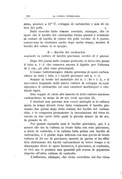 La clinica veterinaria rivista di medicina e chirurgia pratica degli animali domestici