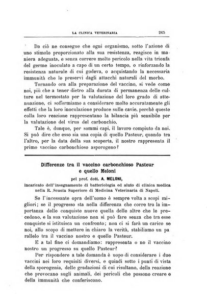 La clinica veterinaria rivista di medicina e chirurgia pratica degli animali domestici