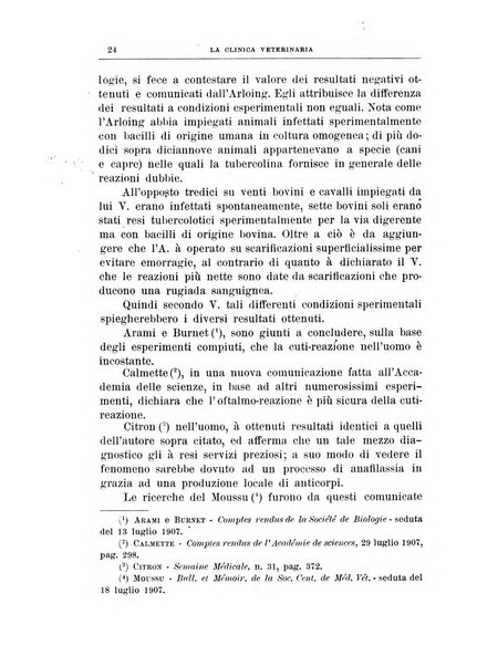 La clinica veterinaria rivista di medicina e chirurgia pratica degli animali domestici