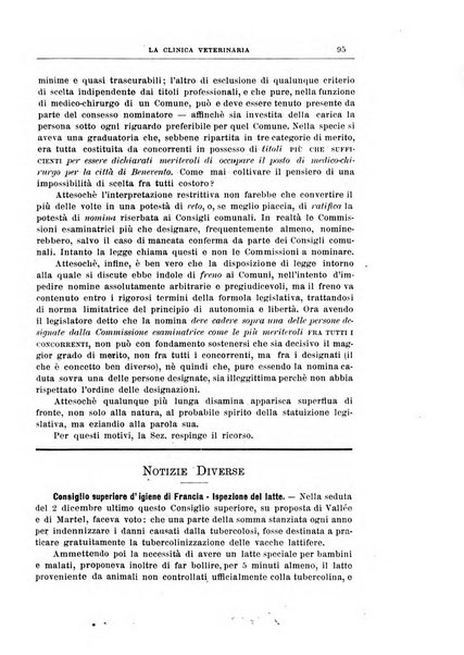 La clinica veterinaria rivista di medicina e chirurgia pratica degli animali domestici