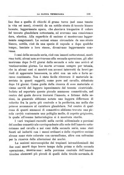 La clinica veterinaria rivista di medicina e chirurgia pratica degli animali domestici