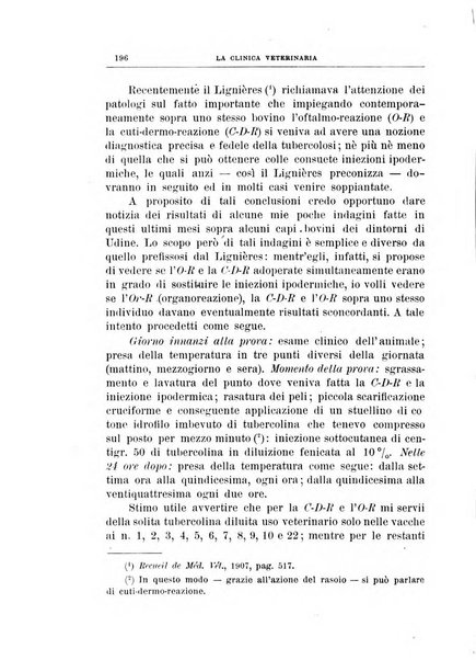 La clinica veterinaria rivista di medicina e chirurgia pratica degli animali domestici