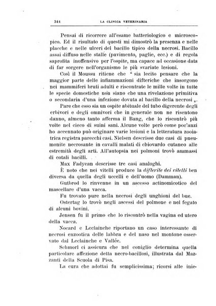 La clinica veterinaria rivista di medicina e chirurgia pratica degli animali domestici