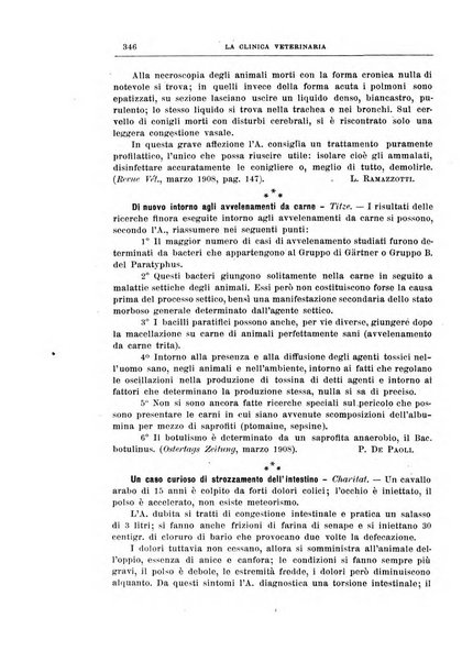 La clinica veterinaria rivista di medicina e chirurgia pratica degli animali domestici