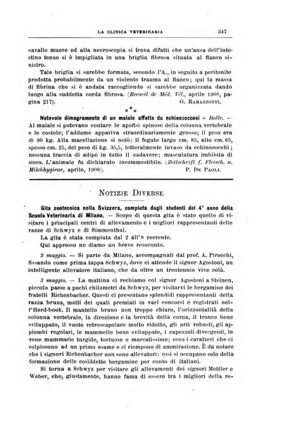 La clinica veterinaria rivista di medicina e chirurgia pratica degli animali domestici