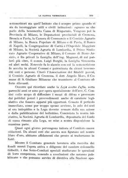 La clinica veterinaria rivista di medicina e chirurgia pratica degli animali domestici