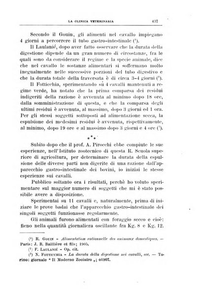 La clinica veterinaria rivista di medicina e chirurgia pratica degli animali domestici