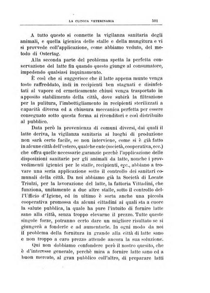 La clinica veterinaria rivista di medicina e chirurgia pratica degli animali domestici