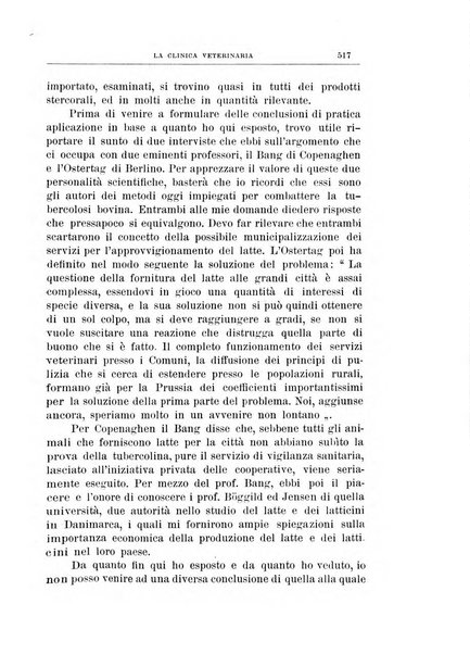 La clinica veterinaria rivista di medicina e chirurgia pratica degli animali domestici