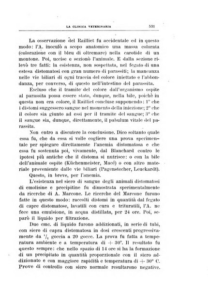 La clinica veterinaria rivista di medicina e chirurgia pratica degli animali domestici