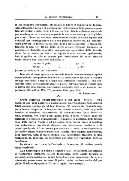 La clinica veterinaria rivista di medicina e chirurgia pratica degli animali domestici