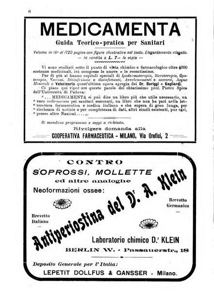 La clinica veterinaria rivista di medicina e chirurgia pratica degli animali domestici