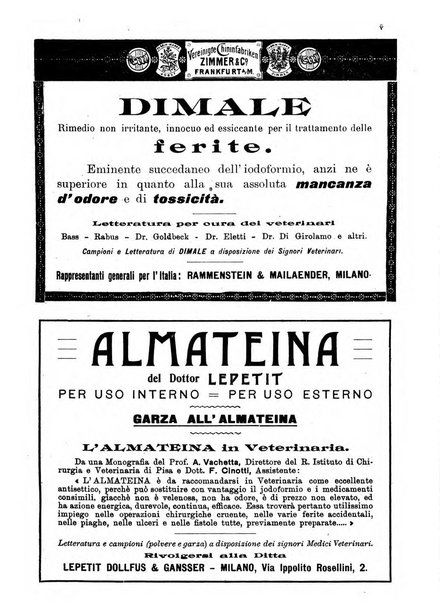 La clinica veterinaria rivista di medicina e chirurgia pratica degli animali domestici