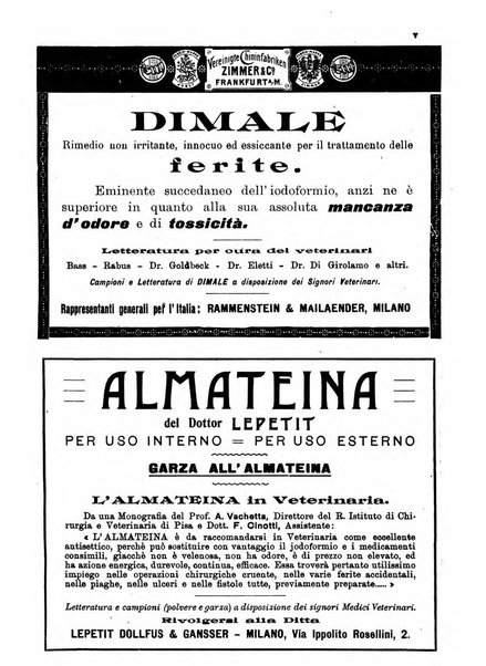 La clinica veterinaria rivista di medicina e chirurgia pratica degli animali domestici