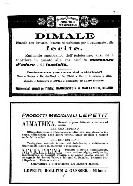 La clinica veterinaria rivista di medicina e chirurgia pratica degli animali domestici