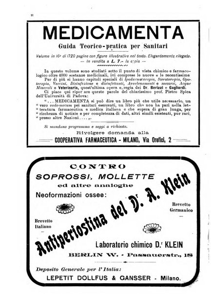 La clinica veterinaria rivista di medicina e chirurgia pratica degli animali domestici