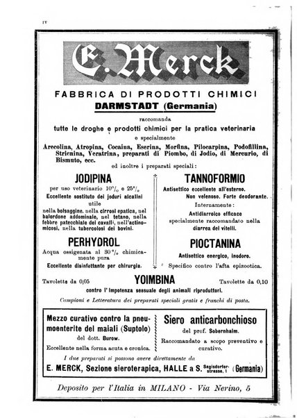 La clinica veterinaria rivista di medicina e chirurgia pratica degli animali domestici