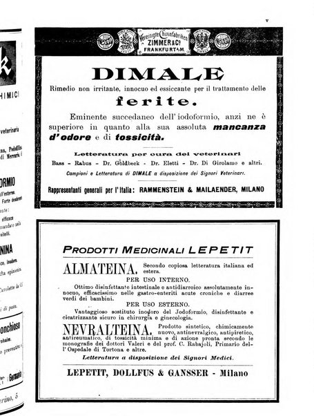 La clinica veterinaria rivista di medicina e chirurgia pratica degli animali domestici