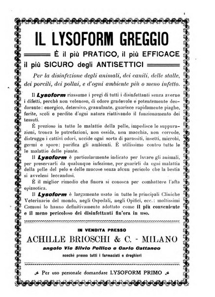 La clinica veterinaria rivista di medicina e chirurgia pratica degli animali domestici