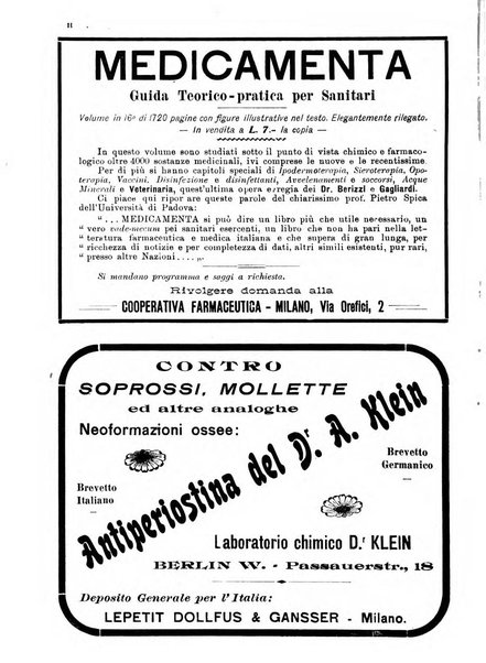 La clinica veterinaria rivista di medicina e chirurgia pratica degli animali domestici