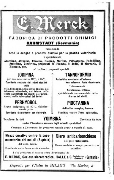 La clinica veterinaria rivista di medicina e chirurgia pratica degli animali domestici