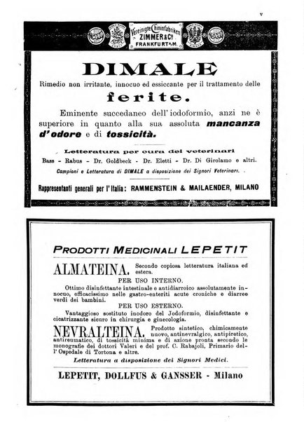 La clinica veterinaria rivista di medicina e chirurgia pratica degli animali domestici