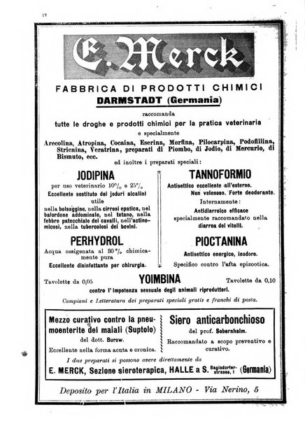 La clinica veterinaria rivista di medicina e chirurgia pratica degli animali domestici