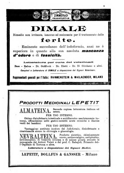 La clinica veterinaria rivista di medicina e chirurgia pratica degli animali domestici