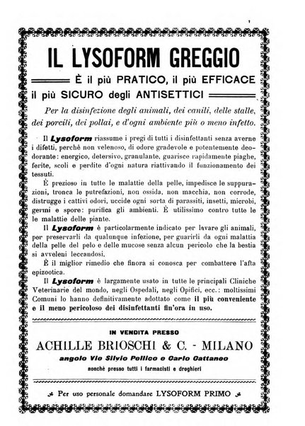 La clinica veterinaria rivista di medicina e chirurgia pratica degli animali domestici