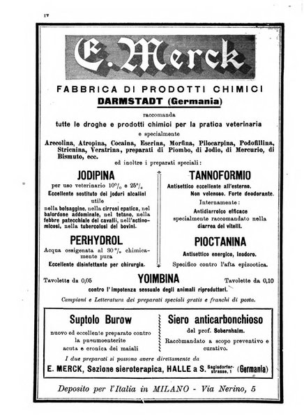 La clinica veterinaria rivista di medicina e chirurgia pratica degli animali domestici