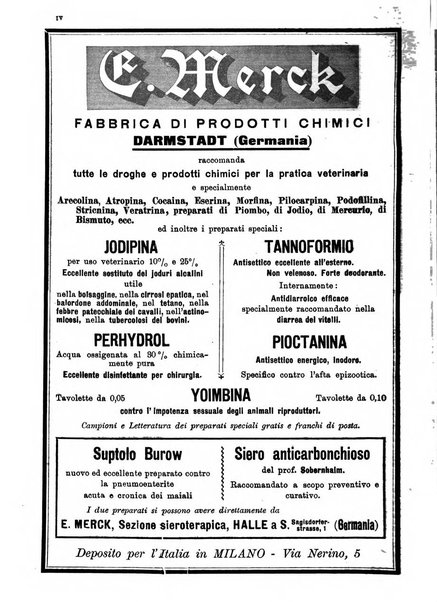 La clinica veterinaria rivista di medicina e chirurgia pratica degli animali domestici