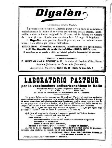 La clinica veterinaria rivista di medicina e chirurgia pratica degli animali domestici