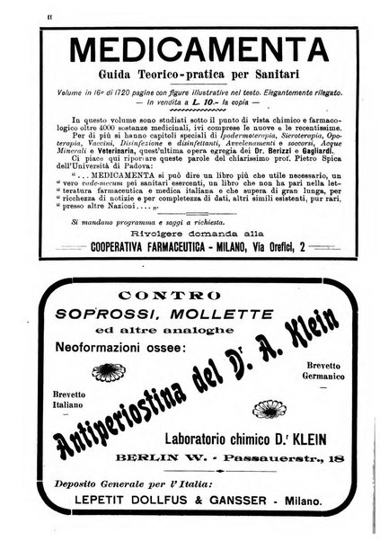 La clinica veterinaria rivista di medicina e chirurgia pratica degli animali domestici