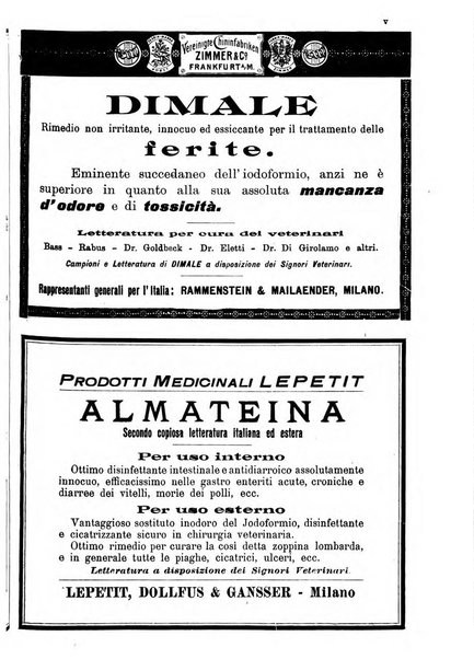 La clinica veterinaria rivista di medicina e chirurgia pratica degli animali domestici