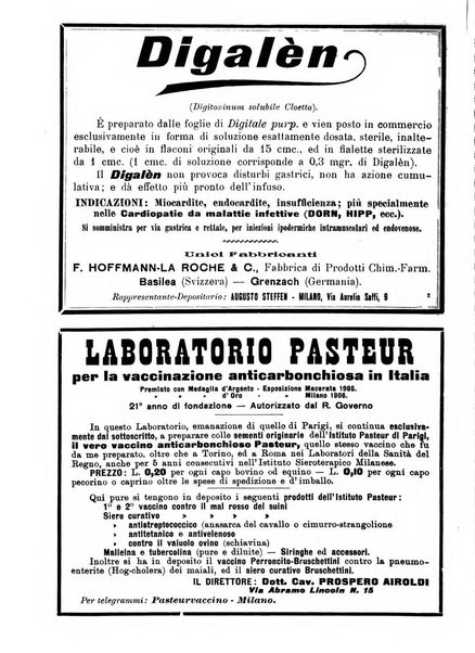 La clinica veterinaria rivista di medicina e chirurgia pratica degli animali domestici