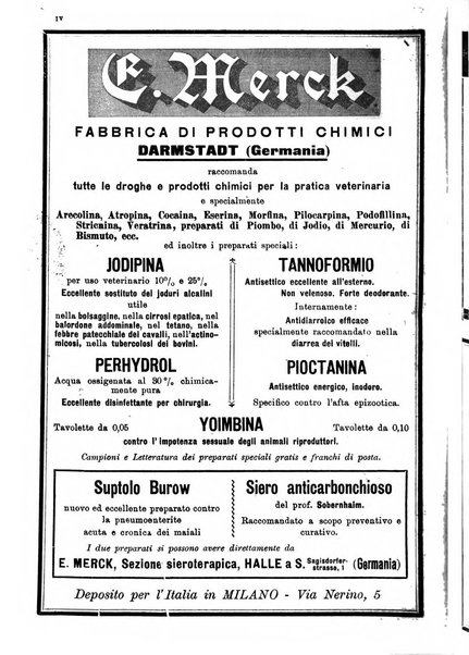 La clinica veterinaria rivista di medicina e chirurgia pratica degli animali domestici