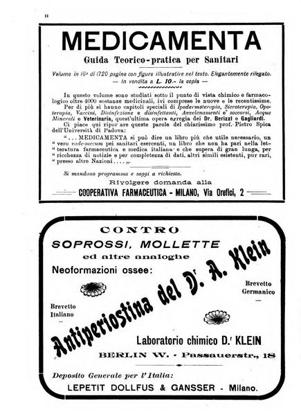 La clinica veterinaria rivista di medicina e chirurgia pratica degli animali domestici