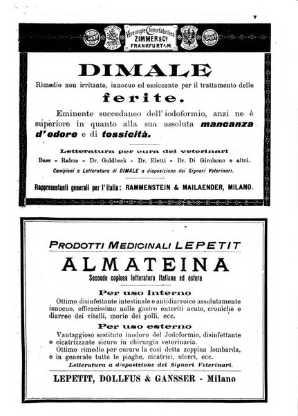 La clinica veterinaria rivista di medicina e chirurgia pratica degli animali domestici