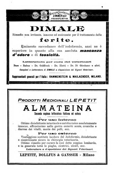 La clinica veterinaria rivista di medicina e chirurgia pratica degli animali domestici