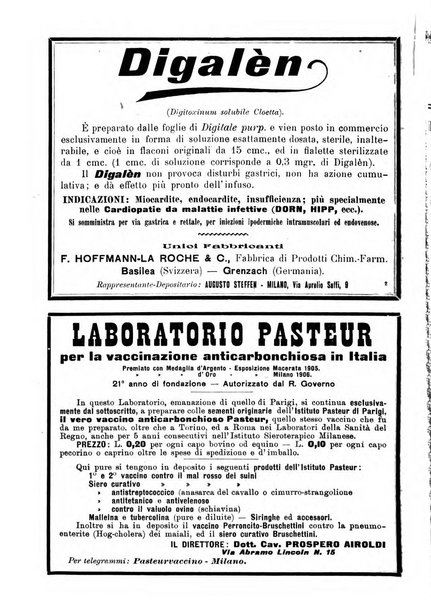 La clinica veterinaria rivista di medicina e chirurgia pratica degli animali domestici