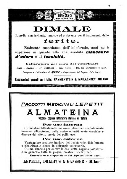 La clinica veterinaria rivista di medicina e chirurgia pratica degli animali domestici