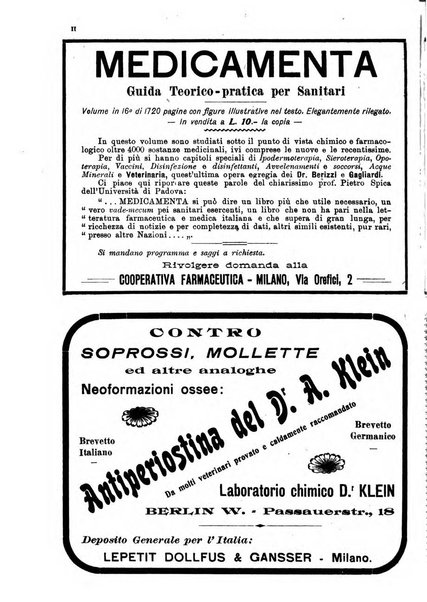 La clinica veterinaria rivista di medicina e chirurgia pratica degli animali domestici